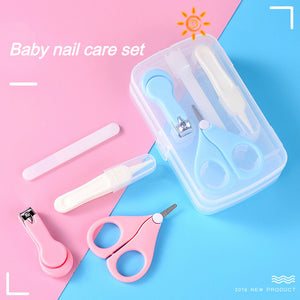 Baby Nail File Combination Set Baby Nail Clipper Four-Piece Set Baby Safety Nail Clipper