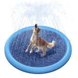 Non-Slip Splash Pad For Kids And Pet Dog Pool Summer Outdoor Water Toys Fun Backyard Fountain Play Mat