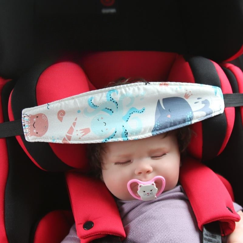 Baby Fixed Head Band Children's Car Seat Head Holder Headrest Head Sleeping Eye Mask Auxiliary Strap